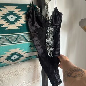 Black Lace Bodysuit/lingerie